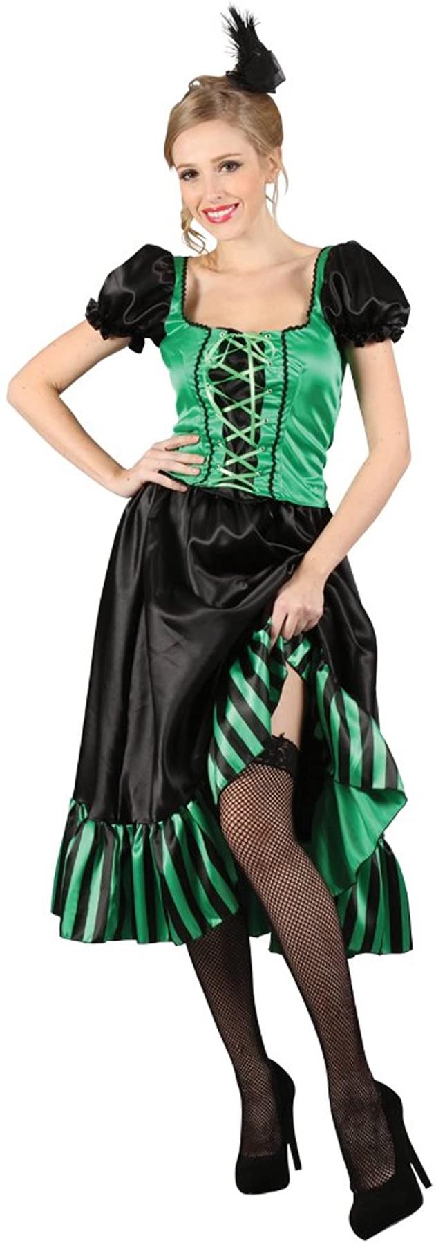 Ladies Sexy Burlesque Western Can Can Cowboy Saloon Girl Fancy Dress Costumes - Picture 4 of 4