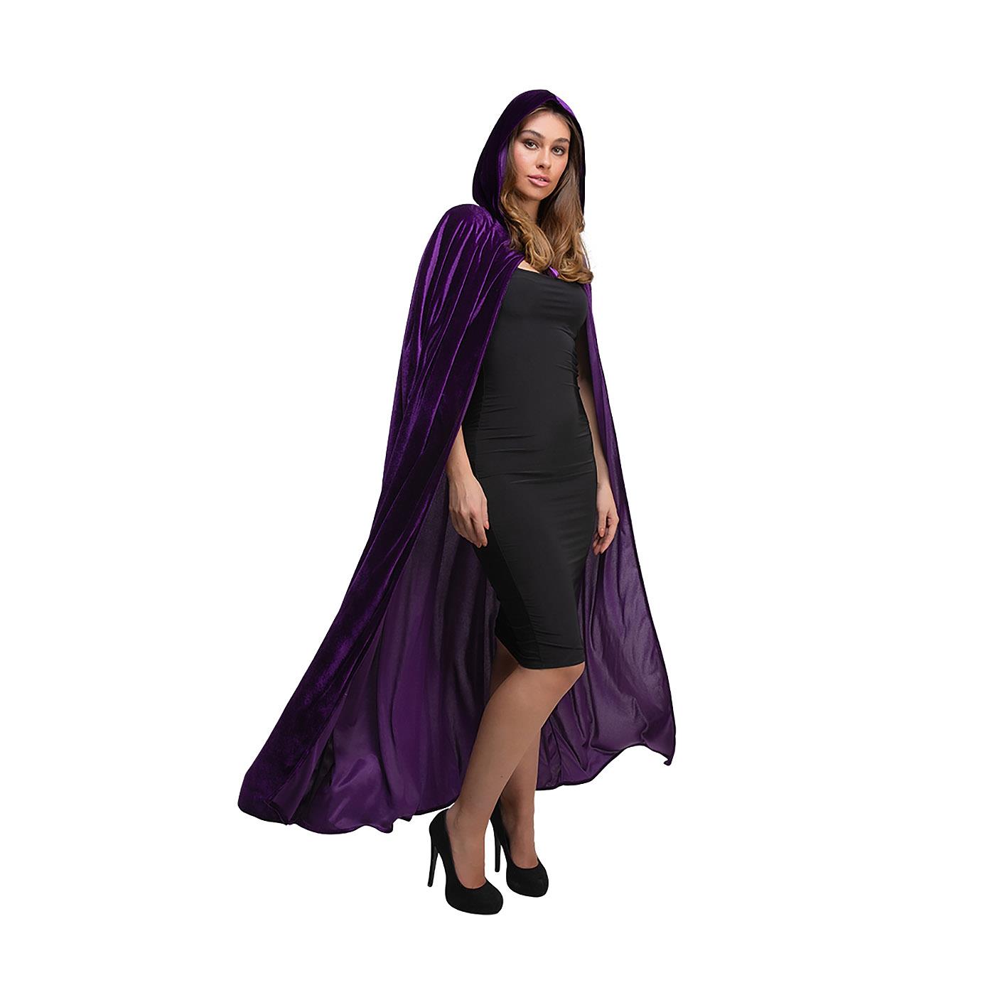 Wicked Costumes - Velvet Hooded Cloak - Adult - Picture 8 of 11