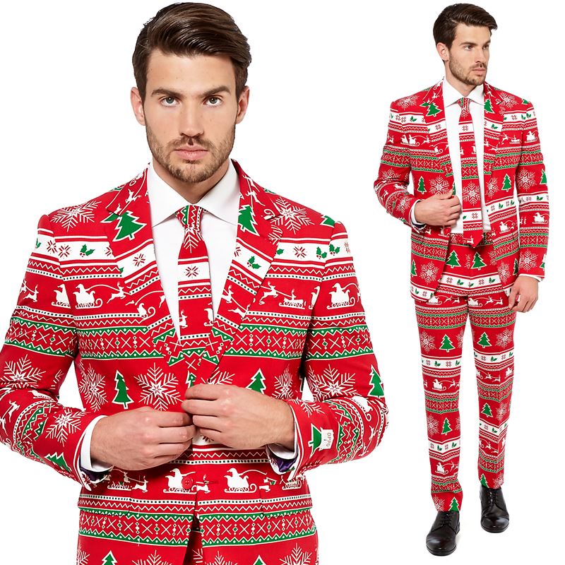 Opposuit Winter Wonderland Costume Christmas Fancy Dress Adult Mens Suit