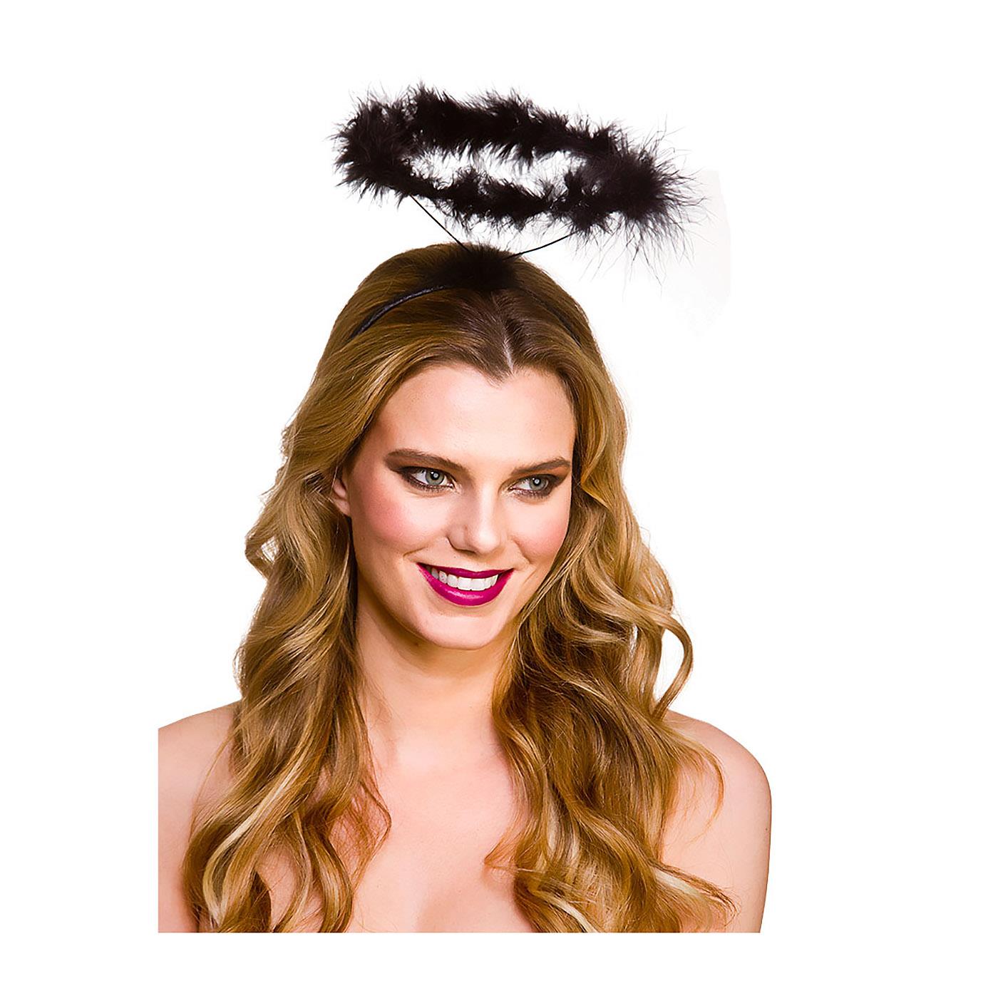 Wicked Costumes - Feather Angels Halo Headband - Adult - Picture 2 of 3