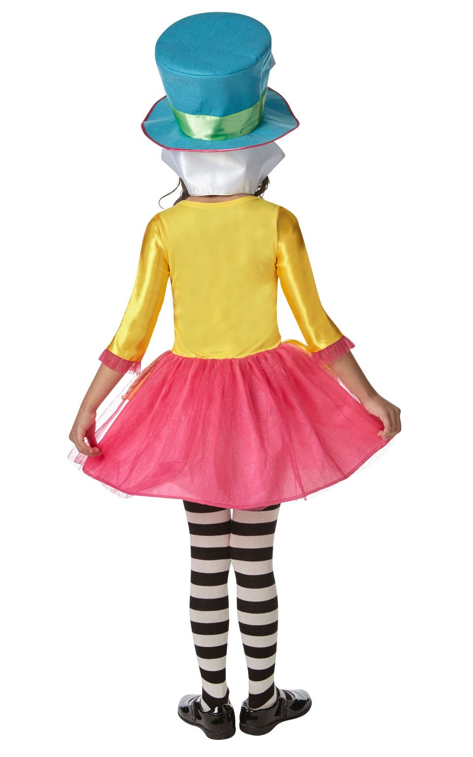 Girls Mad Hatter Fancy Dress Costume Alice in Wonderland Book Week Kids