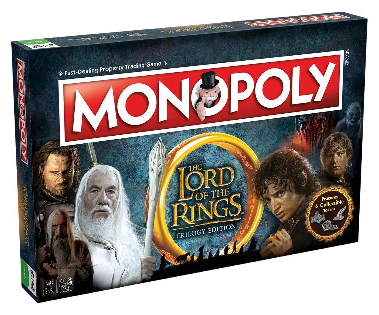 Seigneur Des Anneaux Trilogie Édition Monopoly Jeu De Société Familial