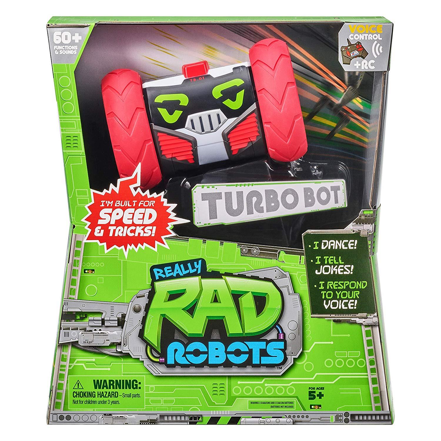 Really R.A.D Robot TURBO BOT Remote Control Play, Prank, Spy and