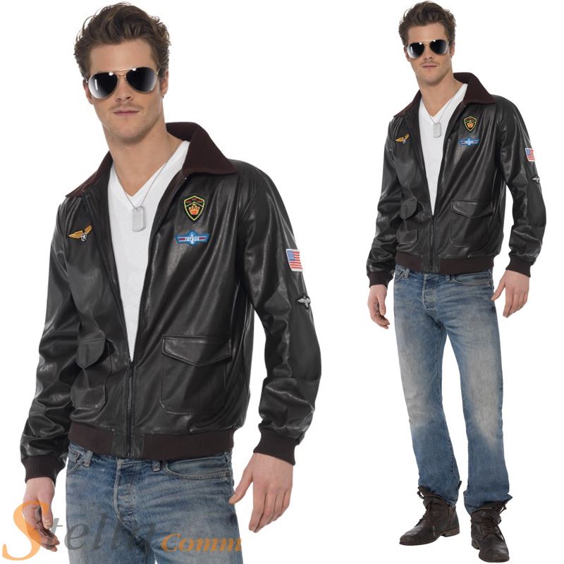 the official top gun jacket mens official top gun bomber jacket 80s army fancy dress costume ebay the official top gun jacket mens official top gun bomber jacket 80s army fancy dress costume ebay