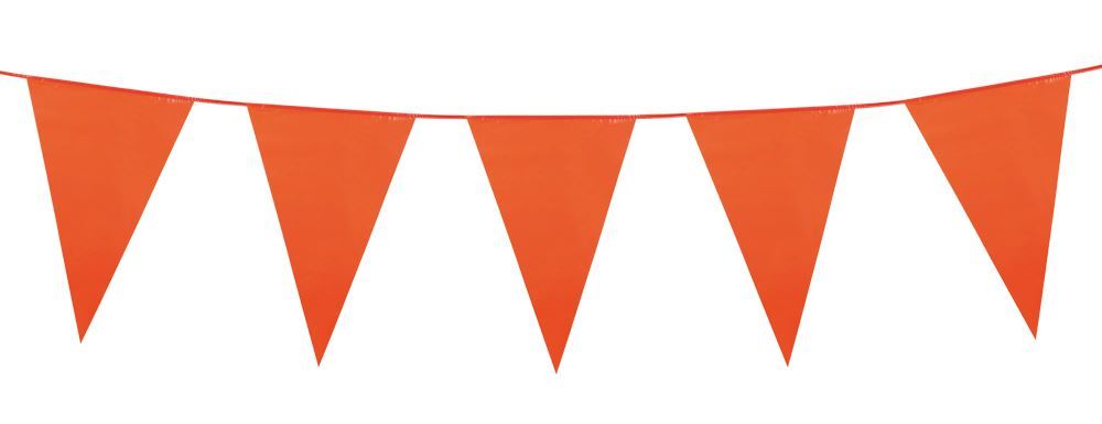 Multi coloured triangular flag plastic fete bunting hanging decoration 10 metres
