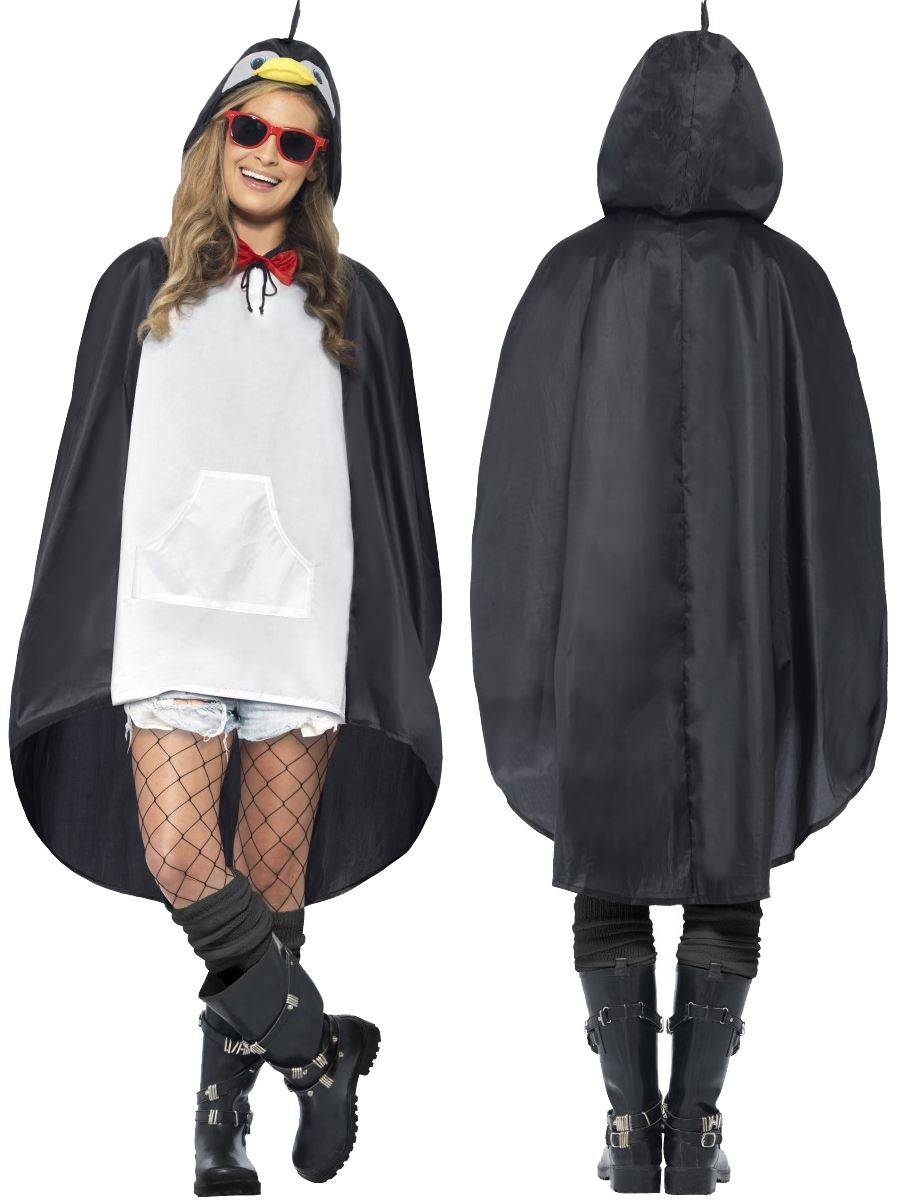 Ladies Mens Unisex Animal Ponchos Showerproof Festival Adult Fancy