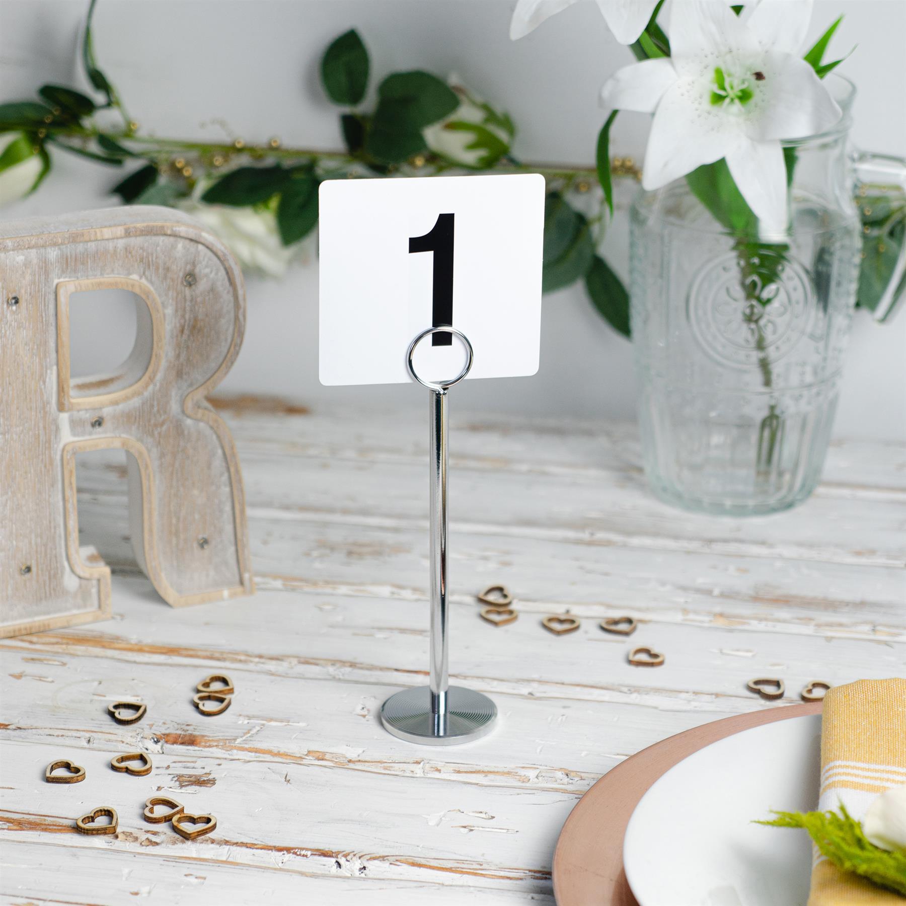 Table Number Holders Card Place Name Menu Photo Holder Numbers X12 EBay Table Number Holders Card Place Name Menu Photo Holder Numbers X12 EBay