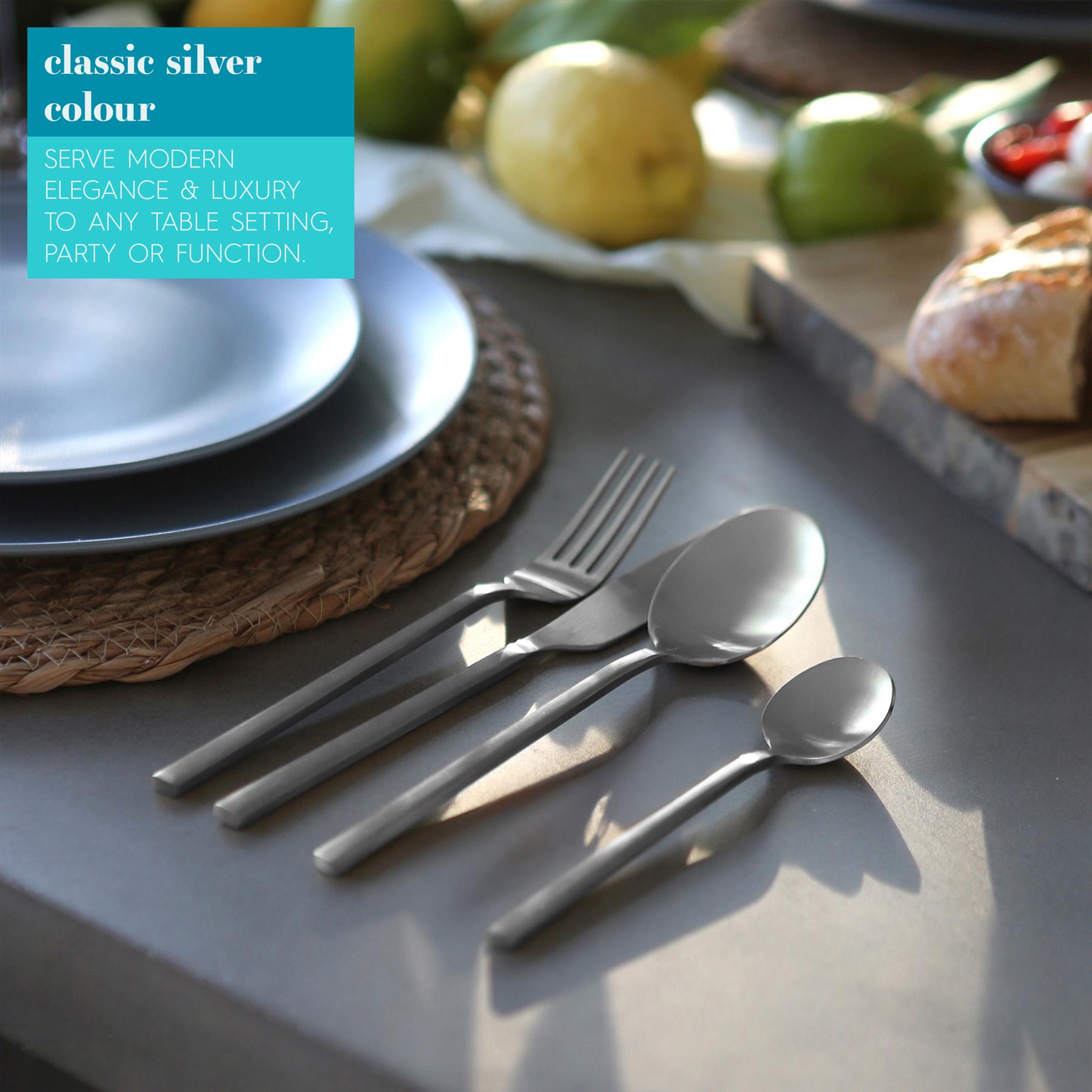 Stainless Steel Dinner Forks 19.5cm Quality Kitchen Dining Dessert Cutlery Set - Picture 32 of 38