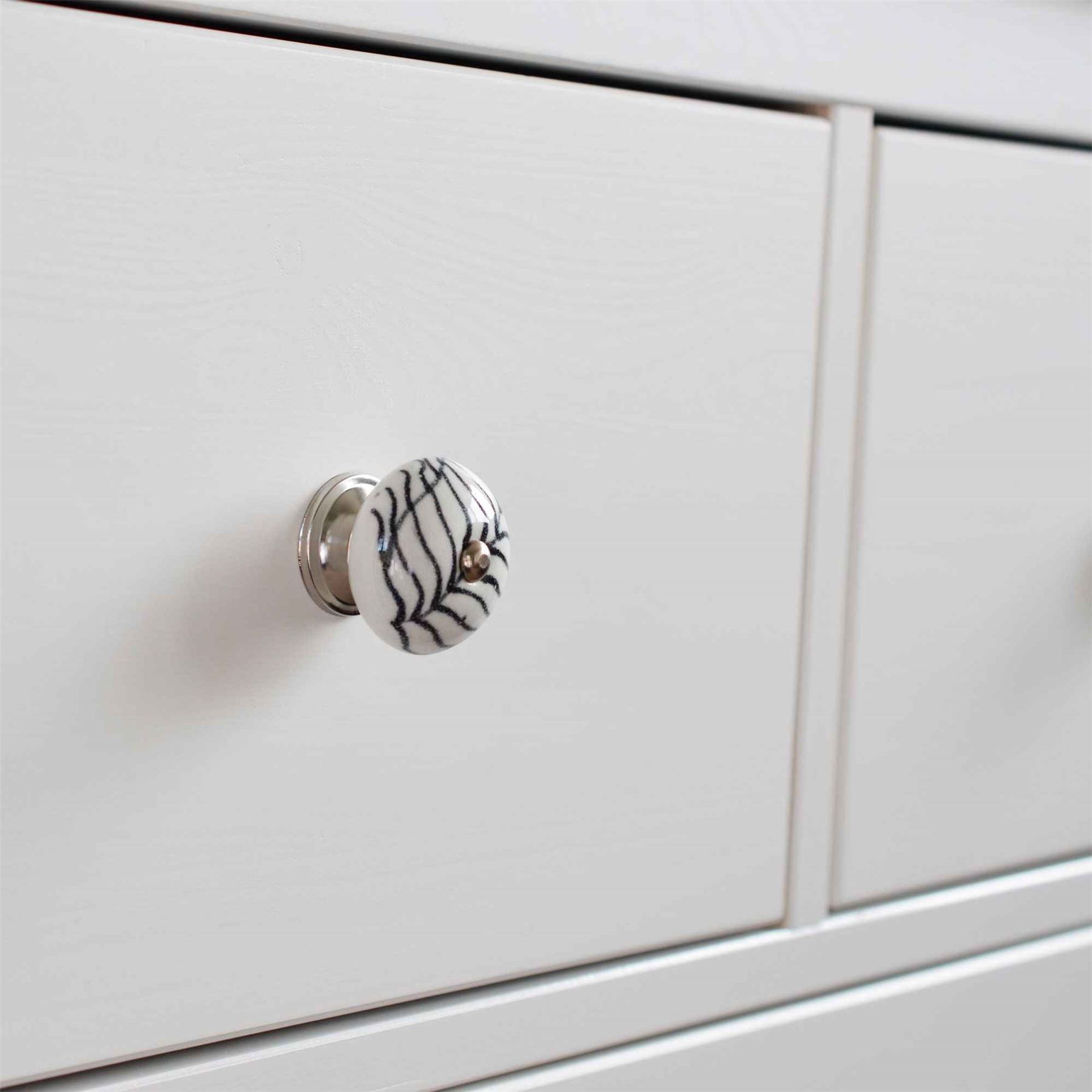 Door Knobs Ceramic Cupboard Drawer Pull Handle Floral Cabinet Knob 1/6/12/24PK - Picture 22 of 48