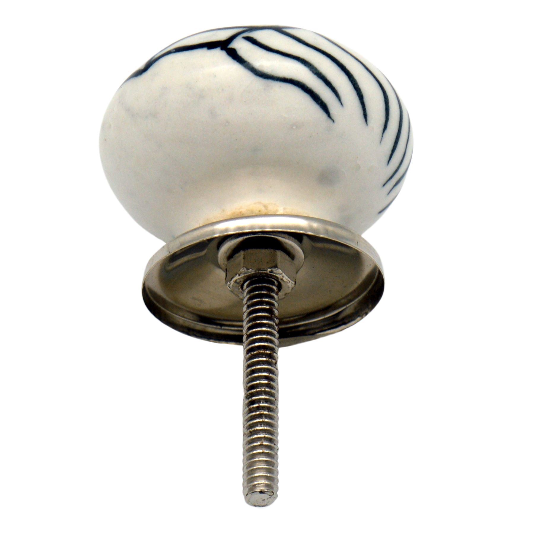 Door Knobs Ceramic Cupboard Drawer Pull Handle Floral Cabinet Knob 1/6/12/24PK - Picture 21 of 48