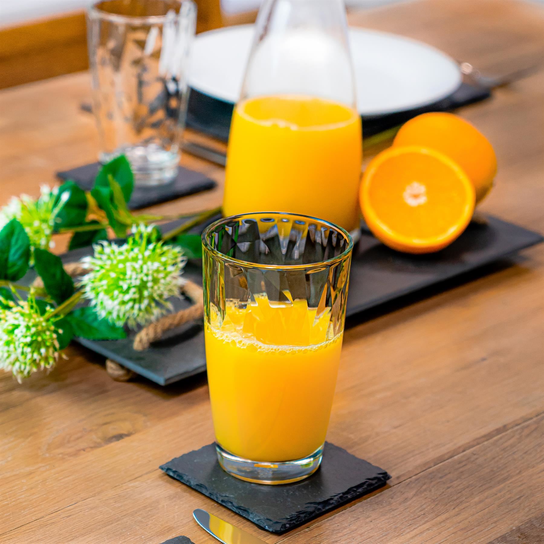 Hi Ball Glasses Water Highball Drinking Tumbler Diamond Dimpled Glass