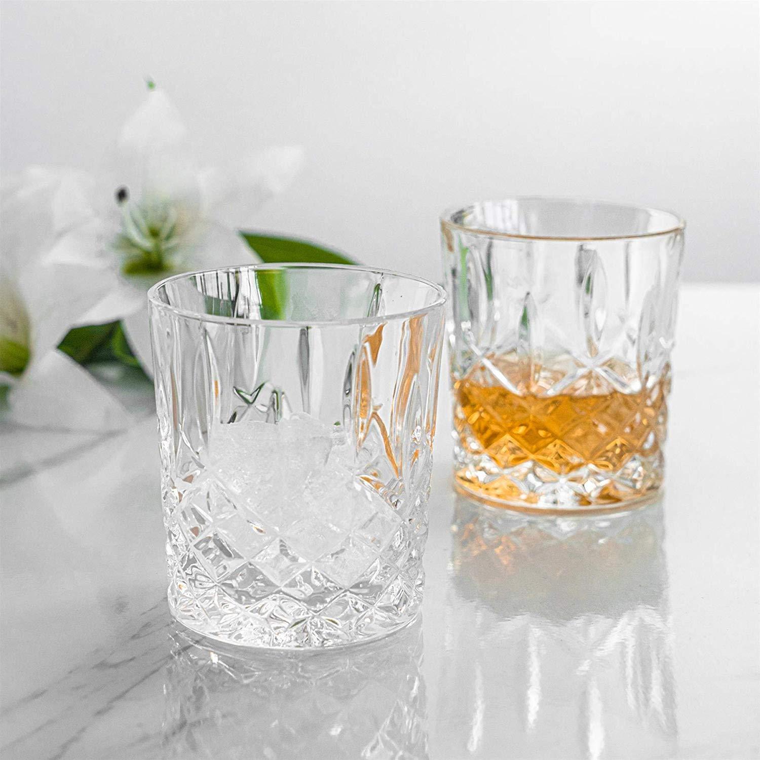 6x Whiskey Tumblers Set RCR Crystal Cut Glass Glasses DOF Old Fashioned