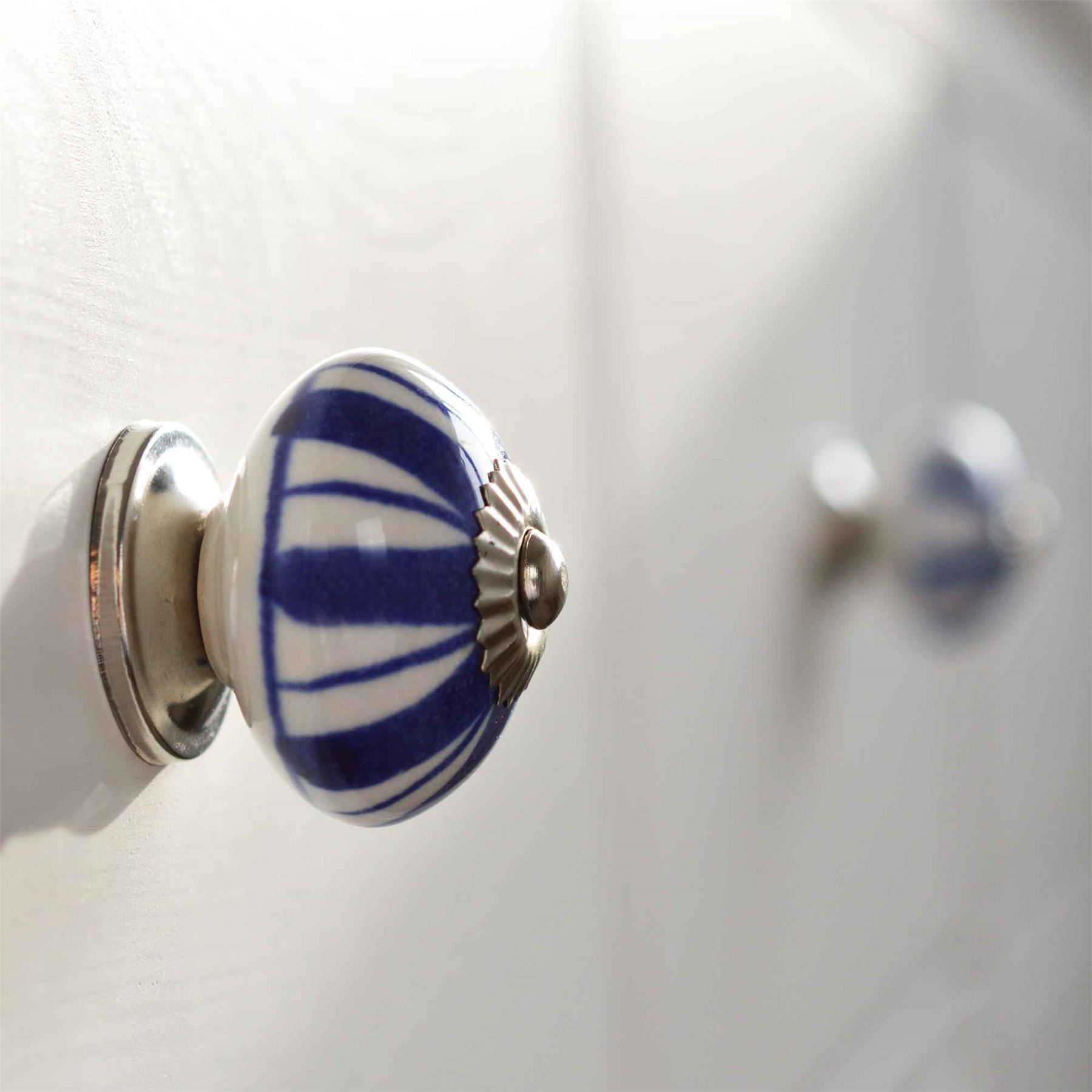 Door Knobs Ceramic Cupboard Drawer Pull Handle Floral Cabinet Knob 1/6/12/24PK - Picture 17 of 48