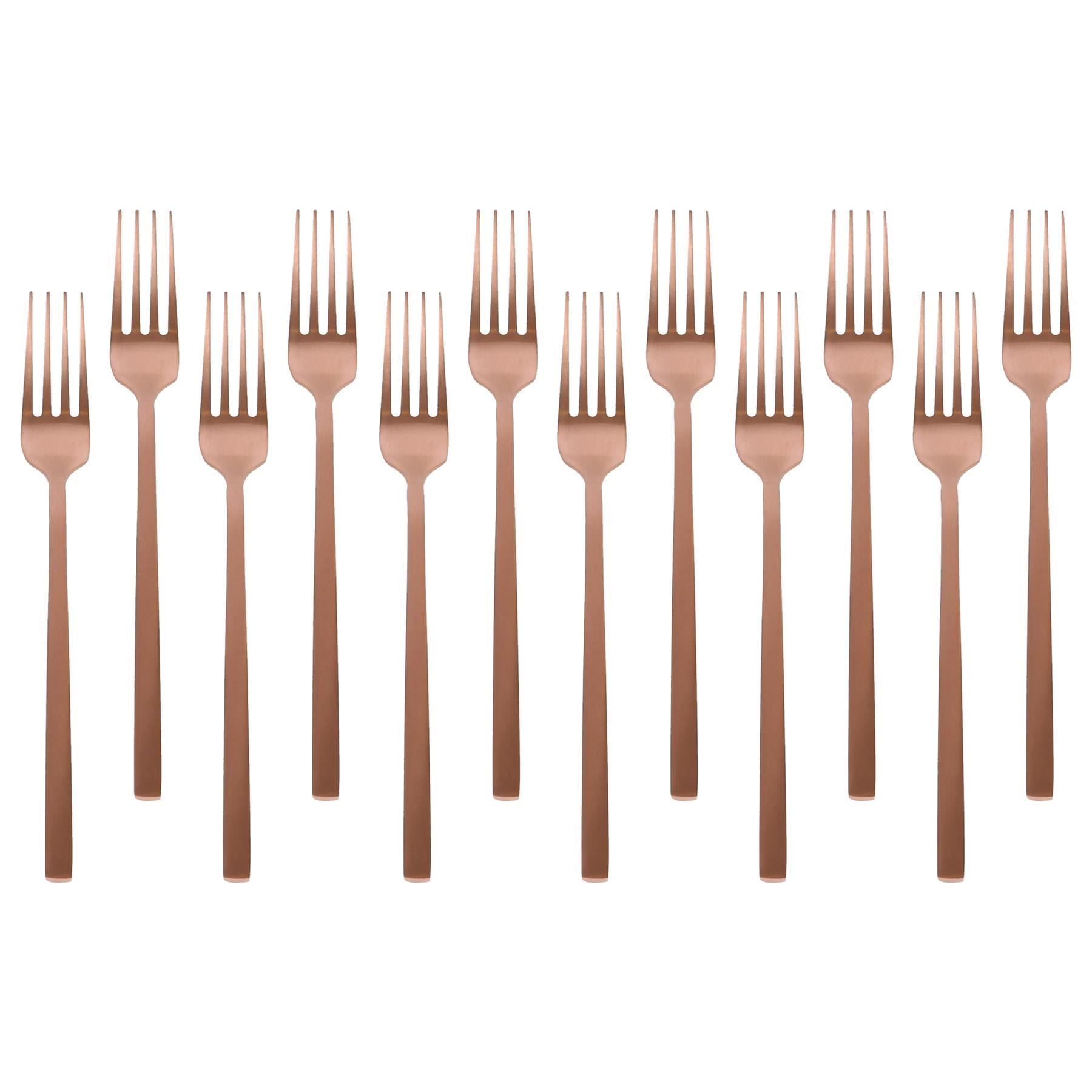 Stainless Steel Dinner Forks 19.5cm Quality Kitchen Dining Dessert Cutlery Set - Picture 12 of 38