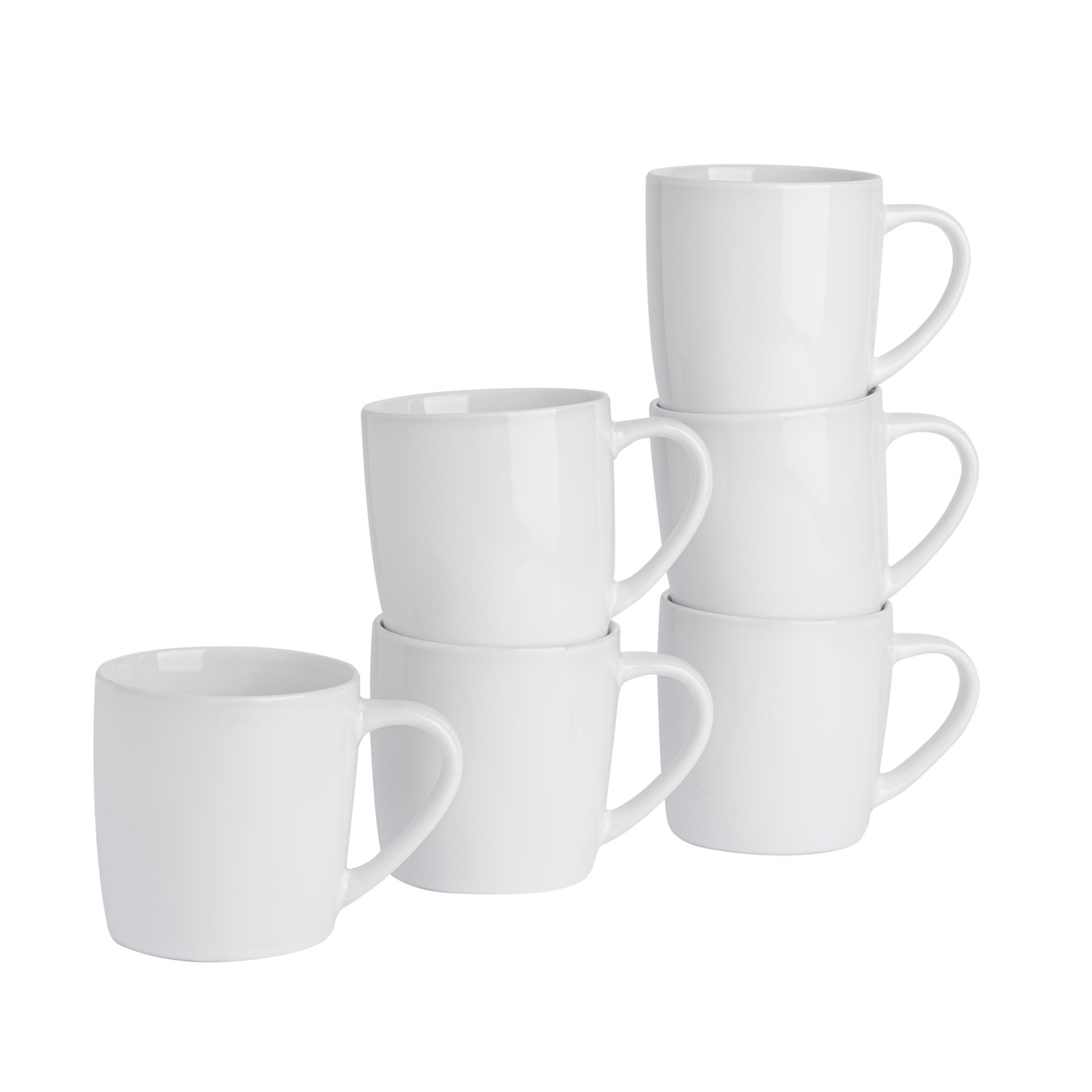 Tea Coffee Mugs Ceramic Contemporary Coloured Drinks Mug, 340ml - Set of 6 - Picture 151 of 170