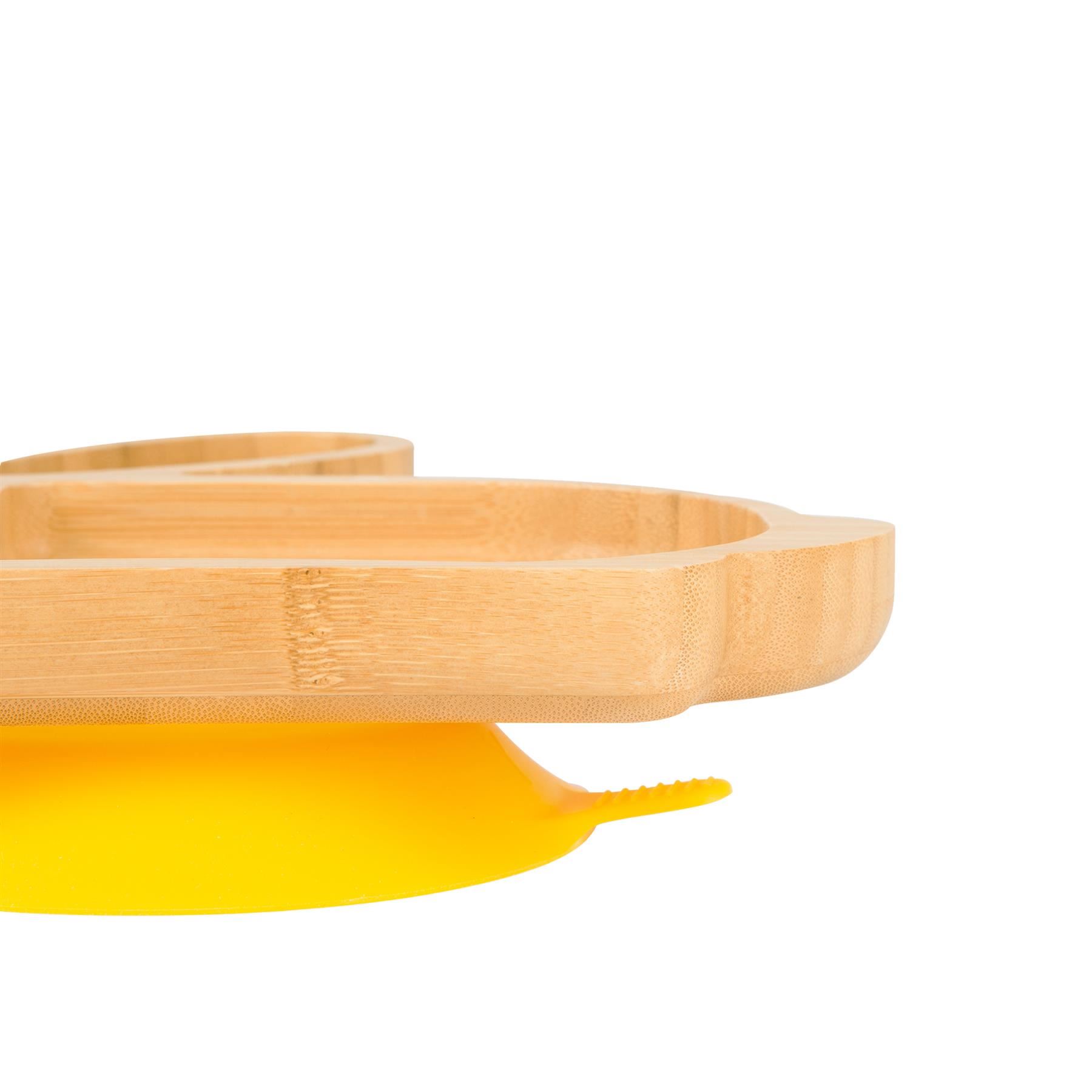 Bunny Rabbit Baby Plate Bamboo Silicone Suction Cup Toddler Dinner Feeding Dish - Picture 27 of 27