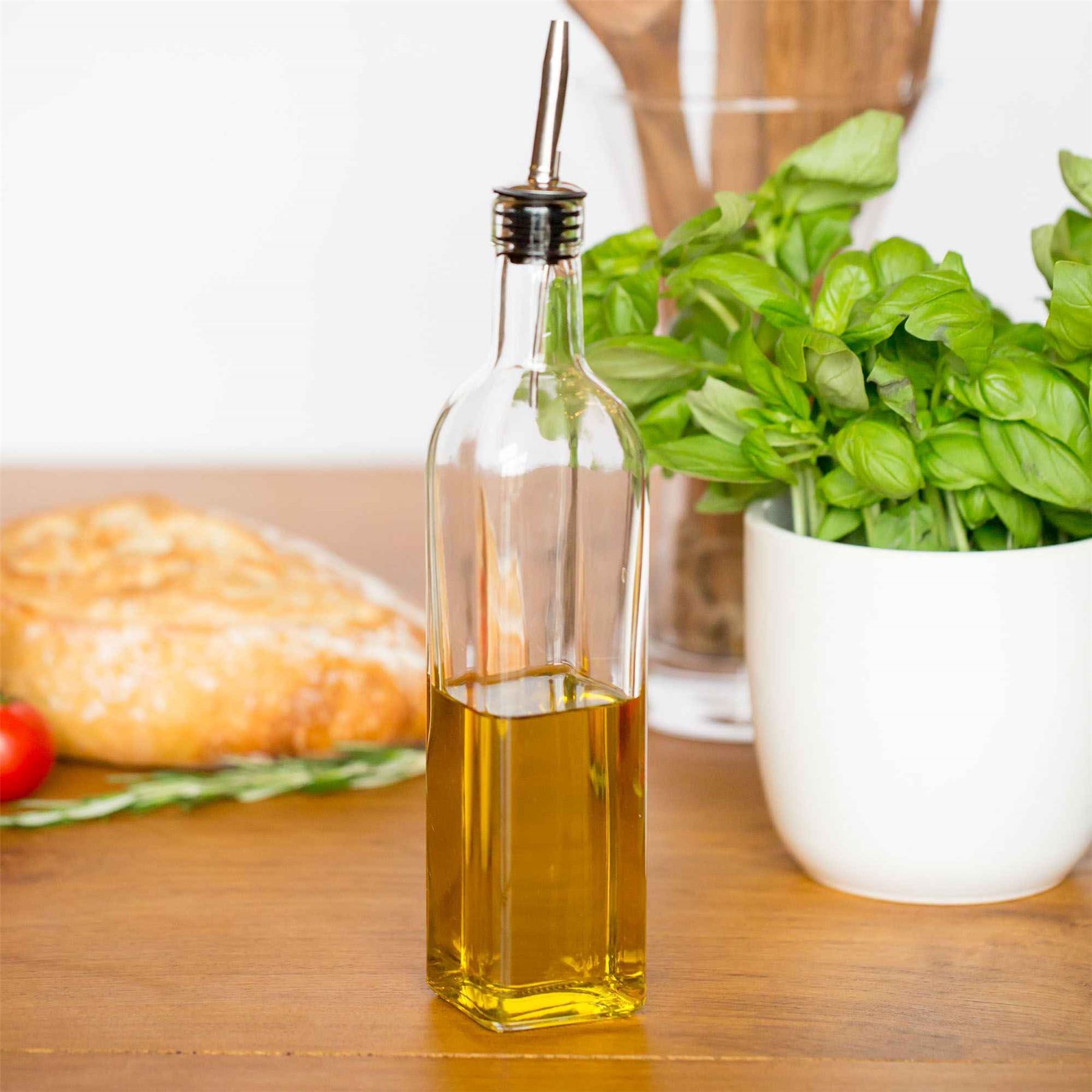 Olive Oil Pourer Bottle Vinegar Dressing Drizzler Dispenser With Tapor 500ml eBay