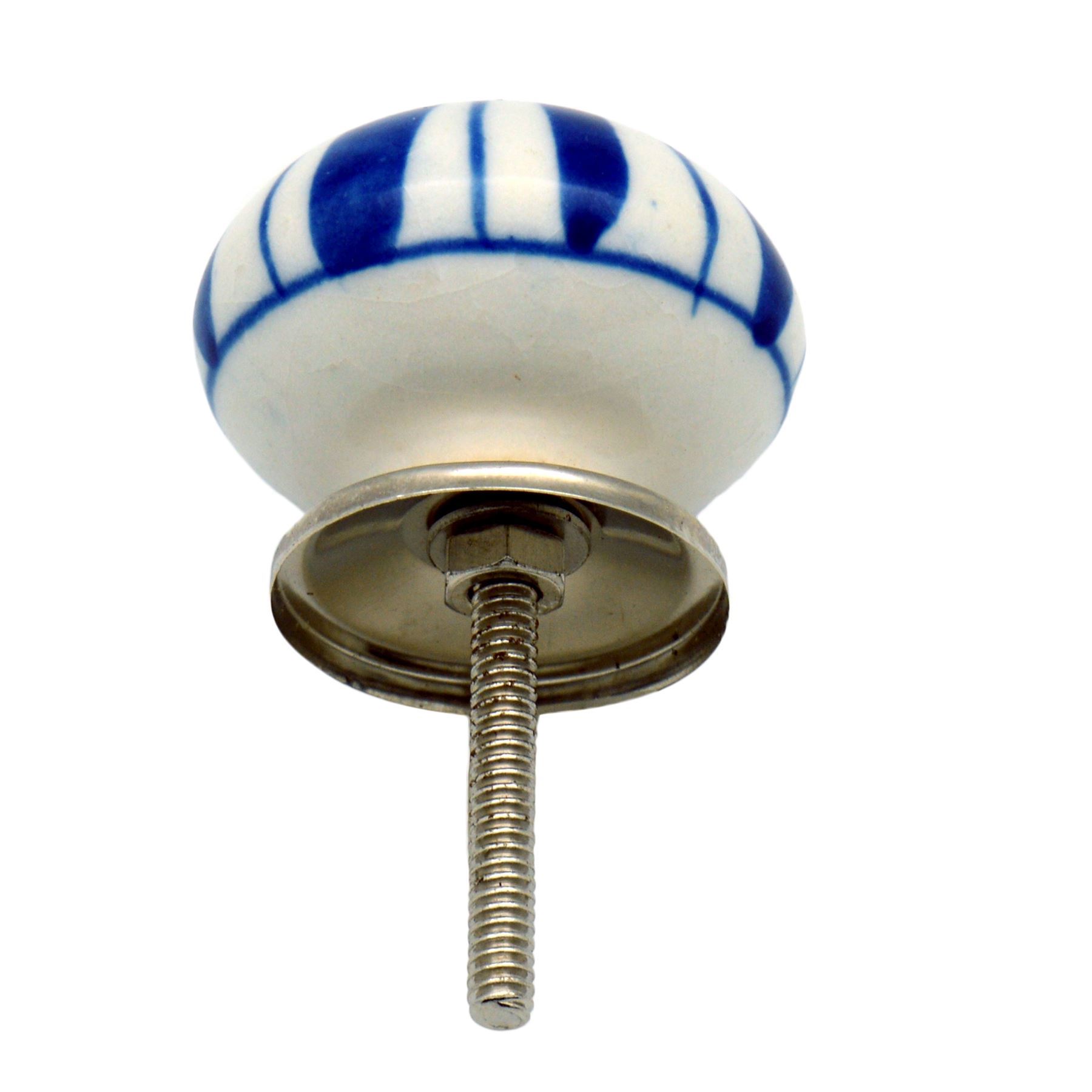 Door Knobs Ceramic Cupboard Drawer Pull Handle Floral Cabinet Knob 1/6/12/24PK - Picture 15 of 48