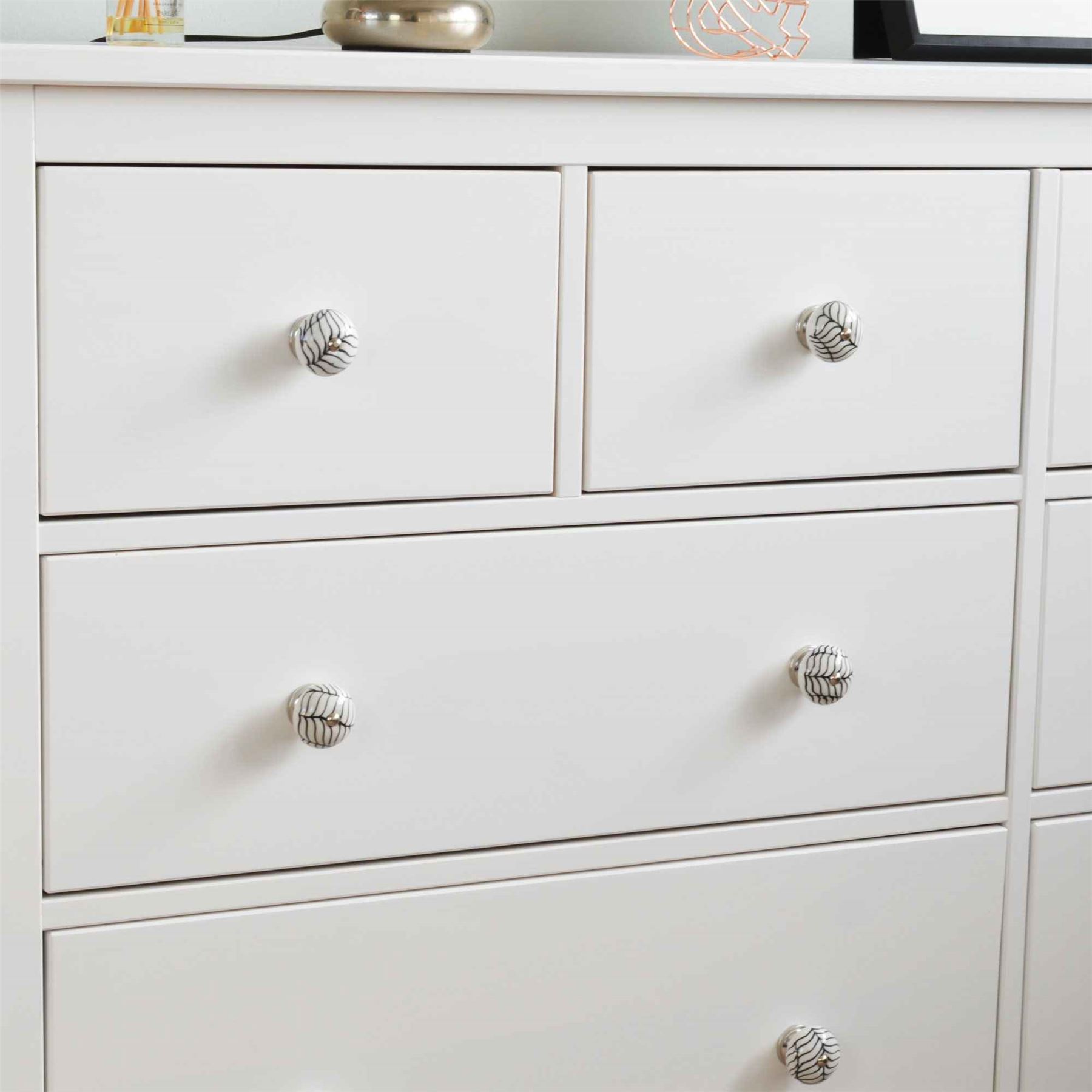 Door Knobs Ceramic Cupboard Drawer Pull Handle Floral Cabinet Knob 1/6/12/24PK - Picture 23 of 48