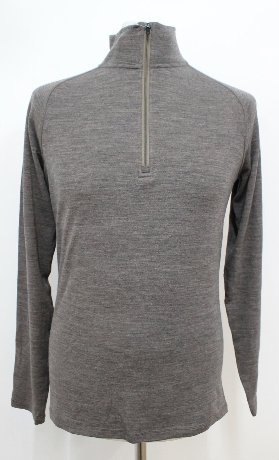 intima M zip 4 Lana di Uomo 1 scuro Taglia Merino Maglia da con pollice Grigio Smartwool ZO4awSqx