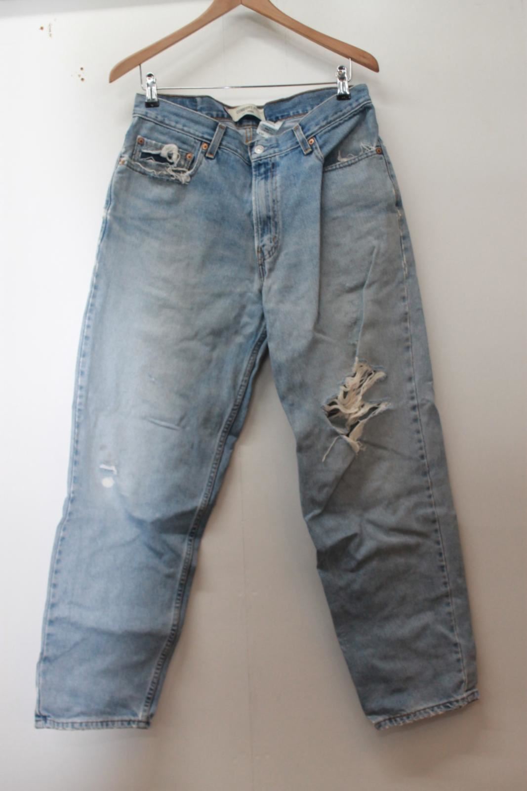 jeans W34 L32 comfort uomo medio strappati lavaggio Levi's 560 taglia Jeans blu Rq0wBvUxR