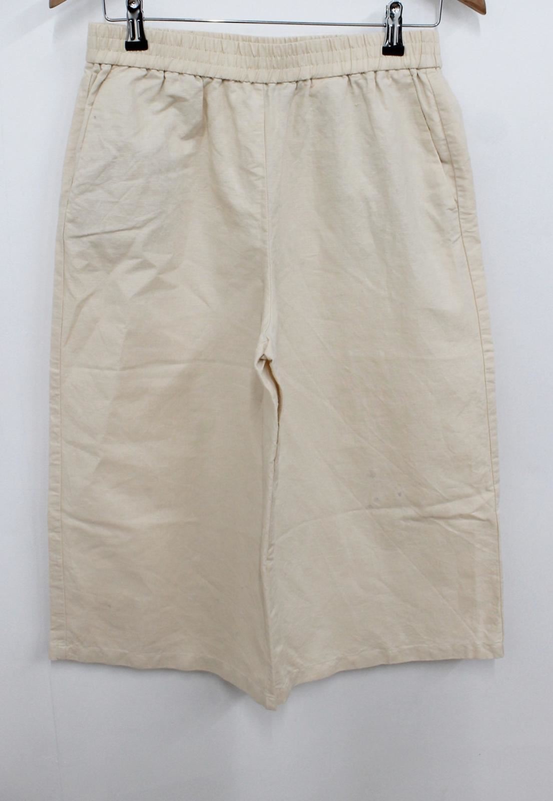 TOMMY HILFIGER Ladies Beige Elastic Waist Wide Leg Leg Leg Cropped Trousers US6 UK10 W28 8edb29 TOMMY HILFIGER Ladies Beige Elastic Waist Wide Leg Leg Leg Cropped Trousers US6 UK10 W28 8edb29