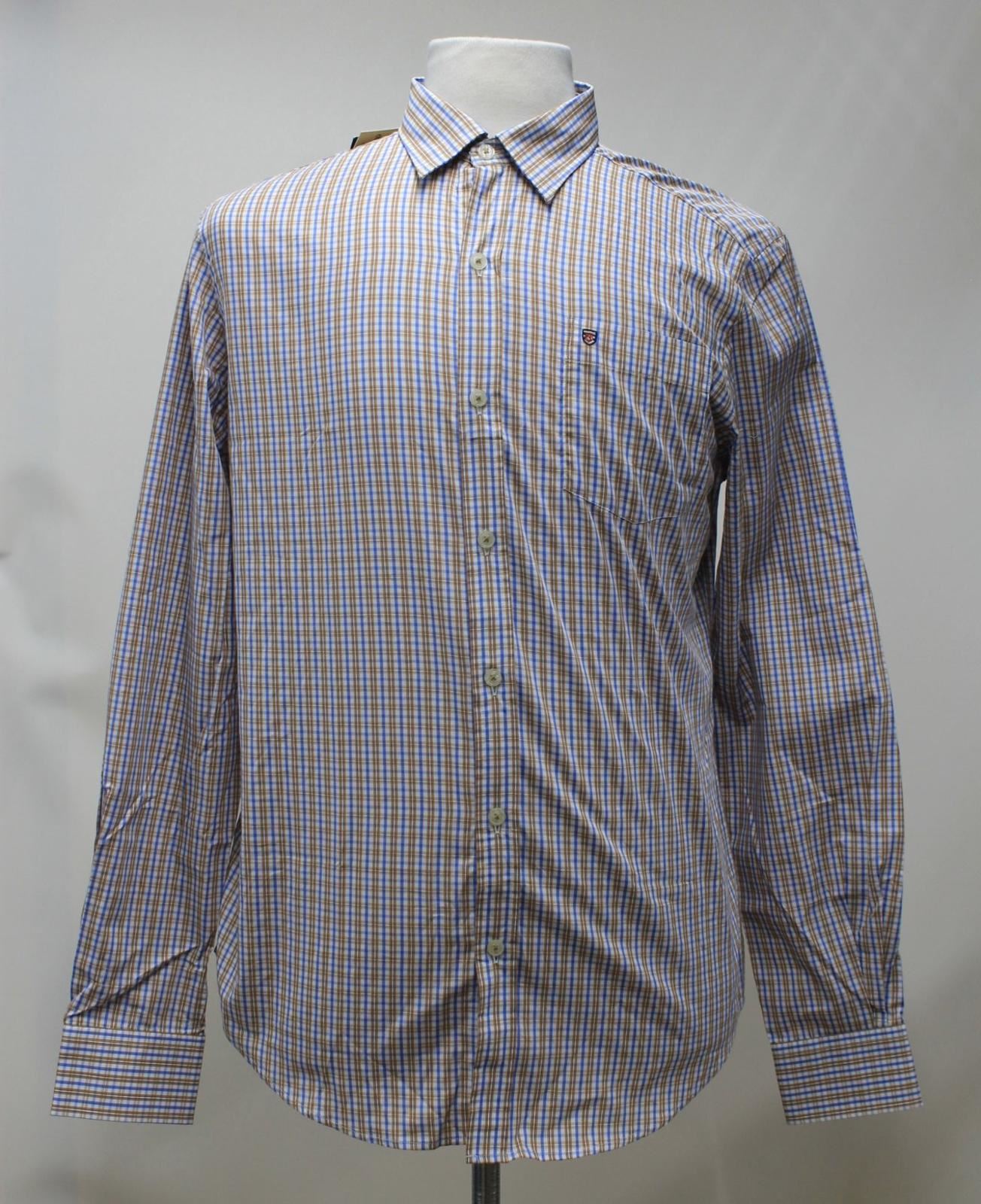 BNWT Dubarry Uomo Marronee Blu Cotone Check camicia con colletto ballincollig 2XL BNWT Dubarry Uomo Marronee Blu Cotone Check camicia con colletto ballincollig 2XL