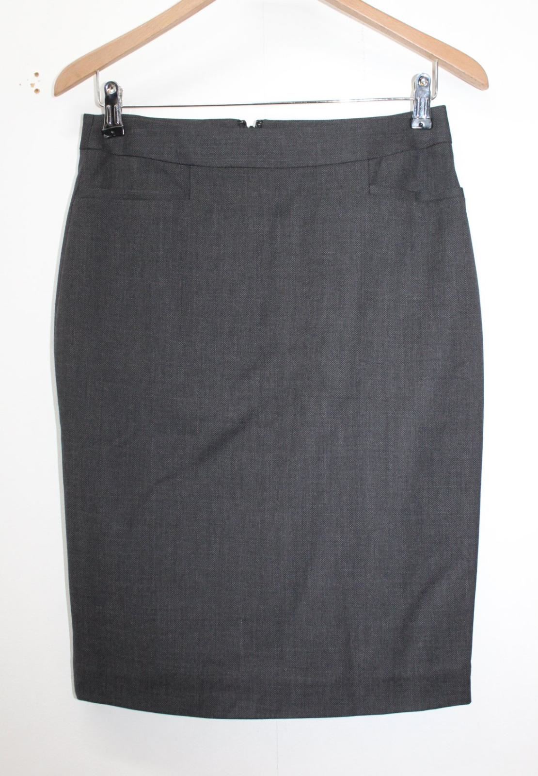SABA Ladies Grey Marl Wool Knee Length Pencil Style Skirt Size UK8 EU36 BNWT SABA Ladies Grey Marl Wool Knee Length Pencil Style Skirt Size UK8 EU36 BNWT