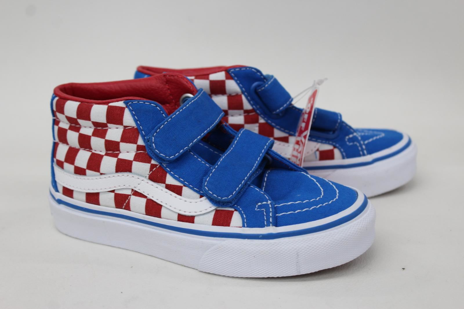 en Vans Baskets rouge et blanc montantes Reissue Eu28 hi Uk11 Sk8 damier Nouveau Kids qq4wZt