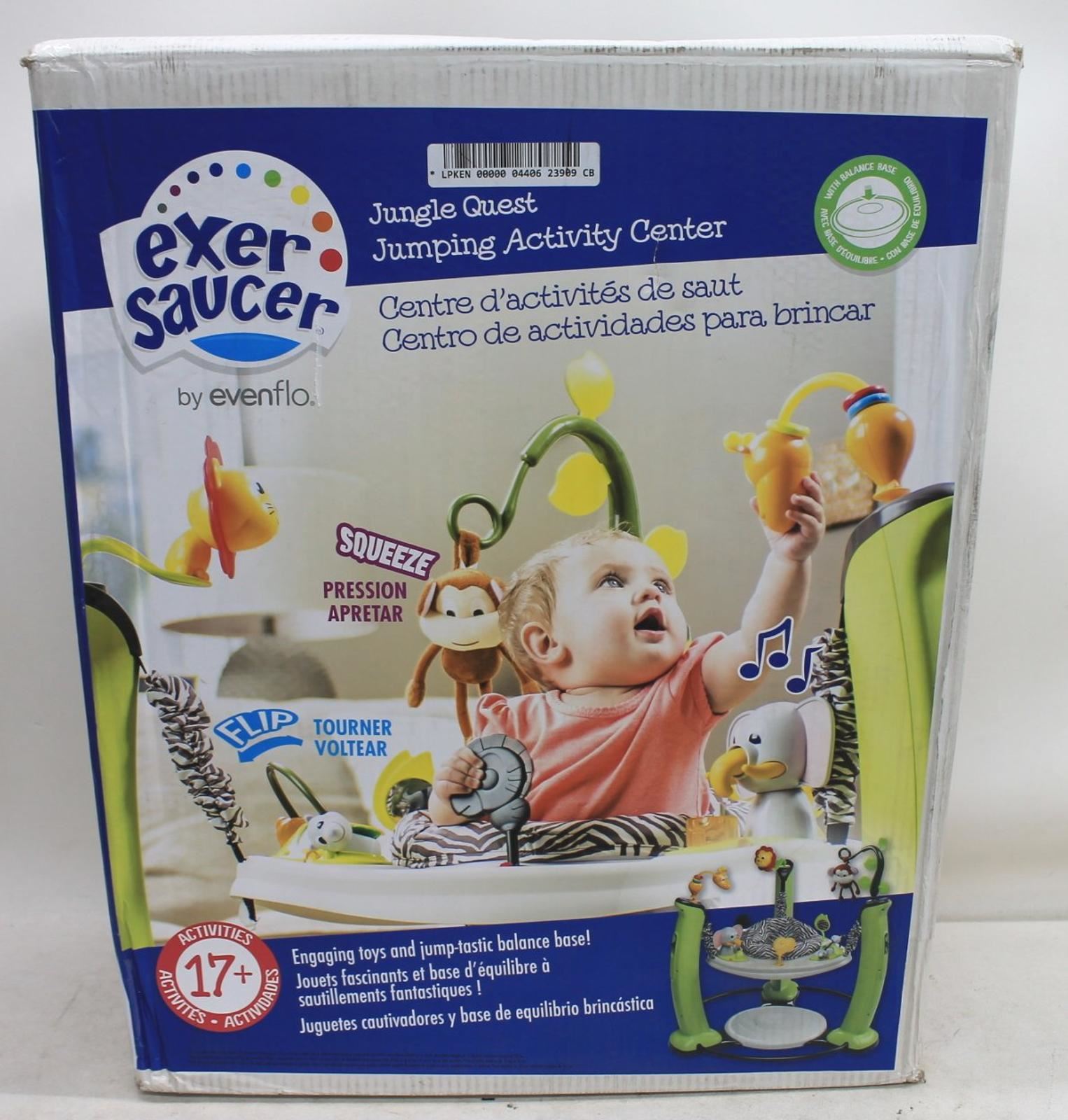evenflo jungle quest jump & learn exersaucer activity center