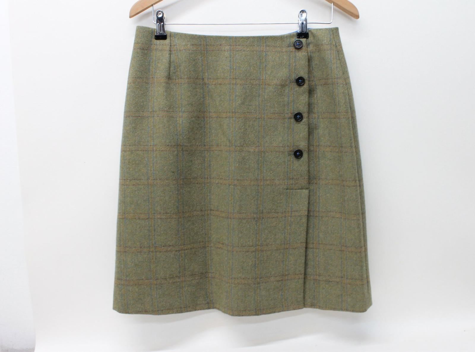 BNWT Dubarry Donna verde Tweed Bottoni Gonna a Tubino MAGGIORANA UK12 BNWT Dubarry Donna verde Tweed Bottoni Gonna a Tubino MAGGIORANA UK12