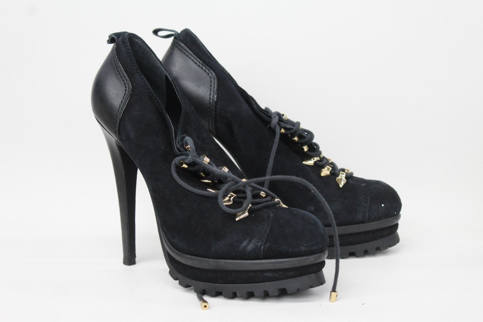CARVELA Ladies Black Suede & & & Leather High Heel Lace Up shoes Boots UK7 EU40 9a7775 CARVELA Ladies Black Suede & & & Leather High Heel Lace Up shoes Boots UK7 EU40 9a7775