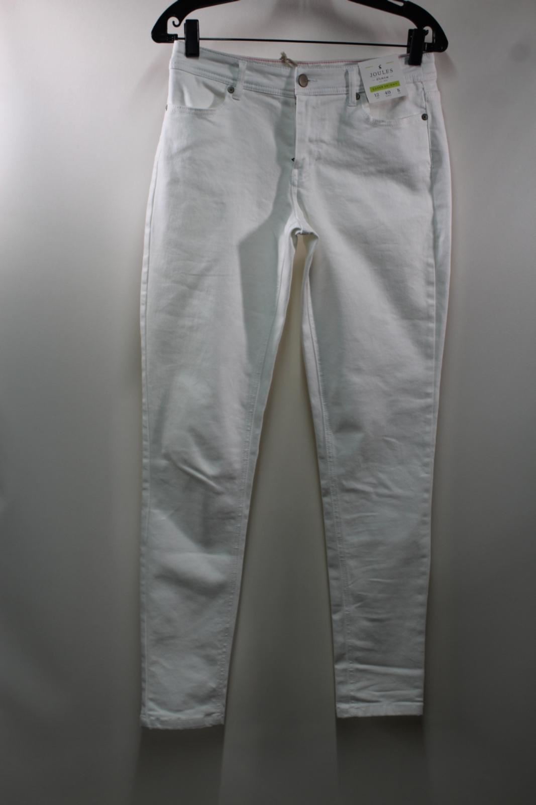 BNWT JOULES Ladies Monroe Super Skinny Weiß Stretch Cotton Jeans UK12 W29 L30 BNWT JOULES Ladies Monroe Super Skinny Weiß Stretch Cotton Jeans UK12 W29 L30