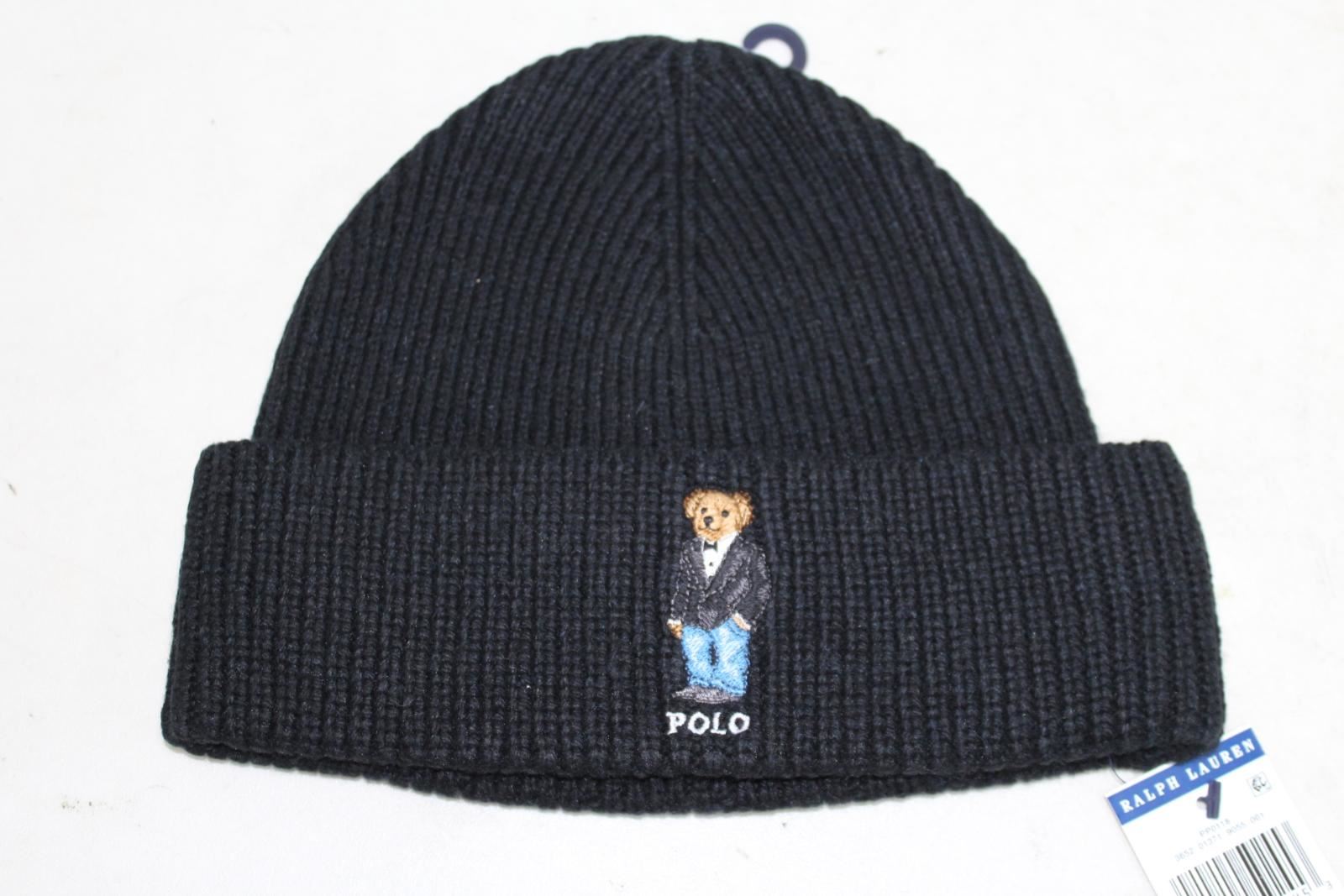black polo bear beanie