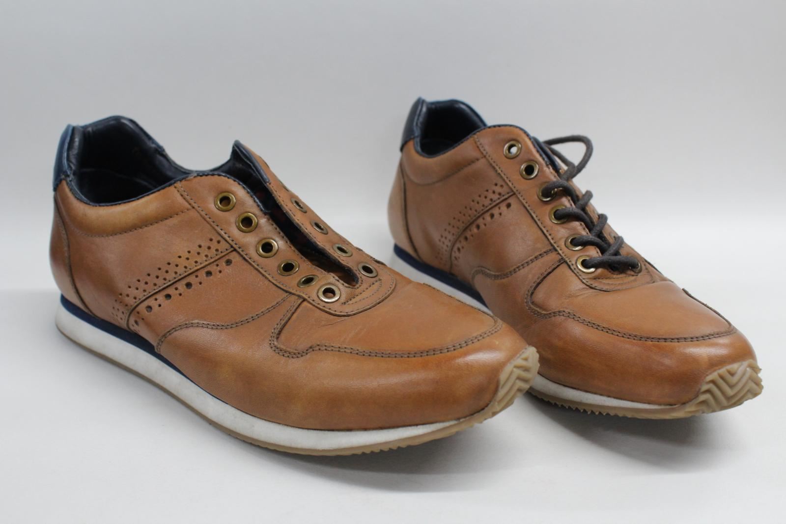 GOODWIN SMITH Mens Ealing Tan Brown Leather Oxford Brogue
