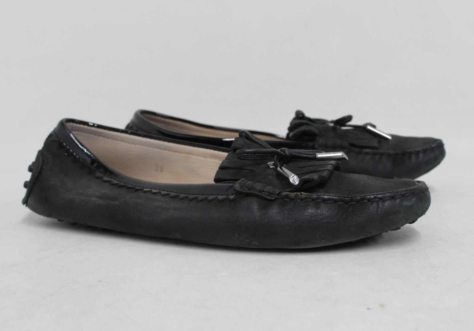 ladies black driving shoes