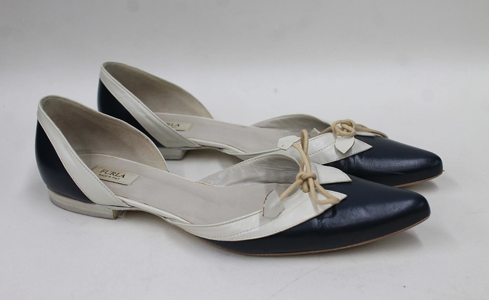 navy & cream shoes