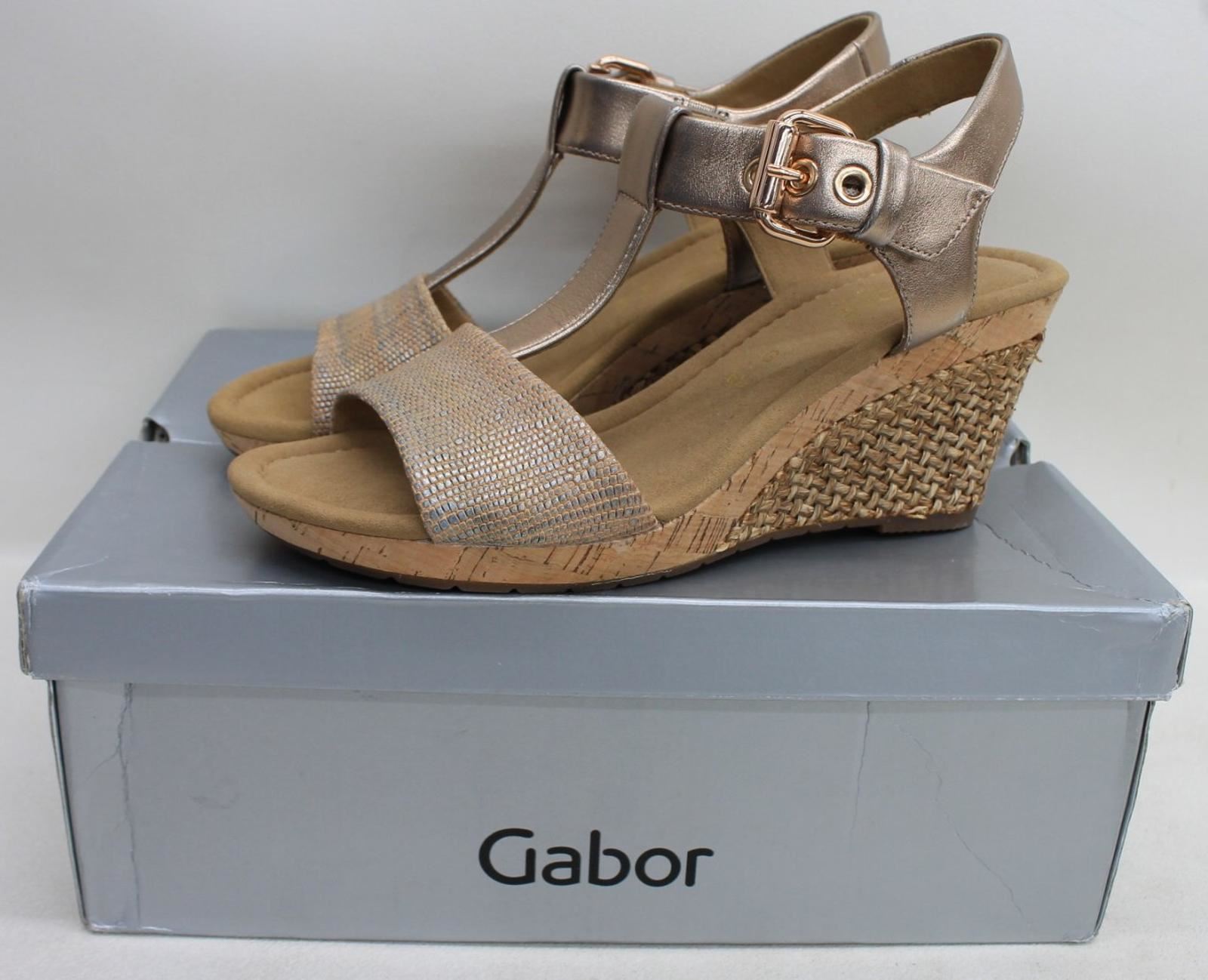 gabor rose gold sandals