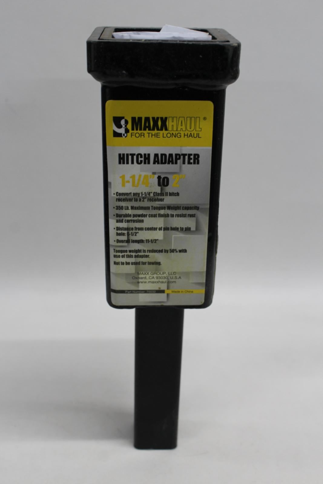MaxxHaul 70032 1-1//4 inches to 2 inches Hitch Adaptor