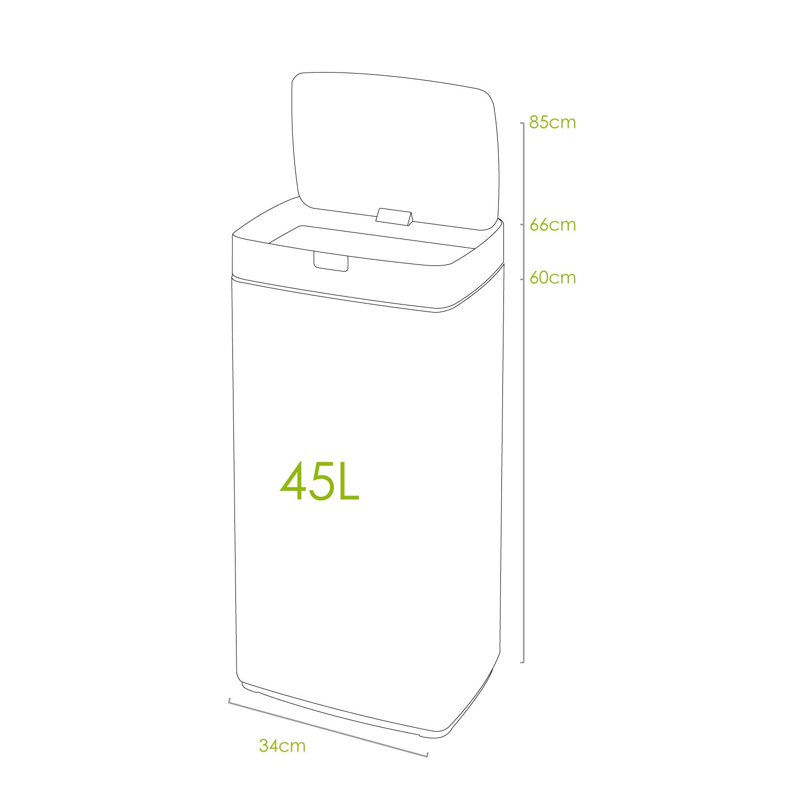 Automatic Kitchen Waste Bin Home Office Sensor Touchless Various Sizes & Colours - Picture 92 of 179