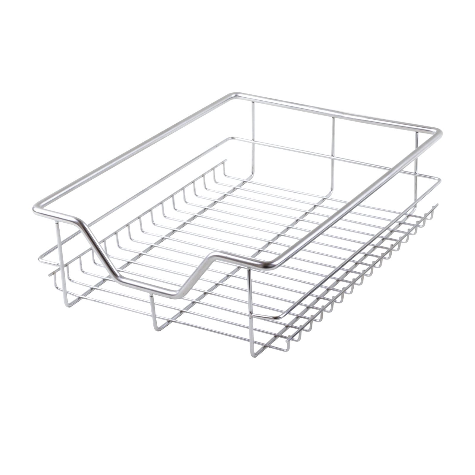 2 X 400mm Pull Out Wire Basket Kitchen Larder Base Unit Cupboard