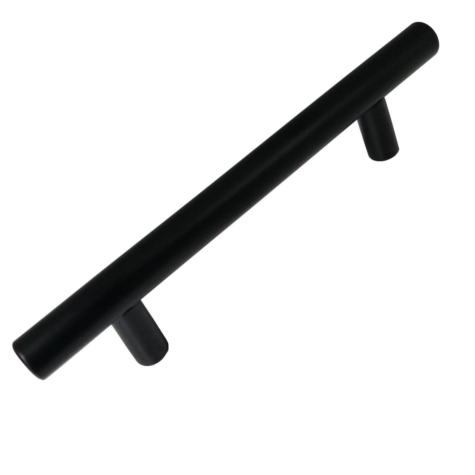 Black Stainless Steel T-Bar Handle for Furniture Cupboard Cabinet Door