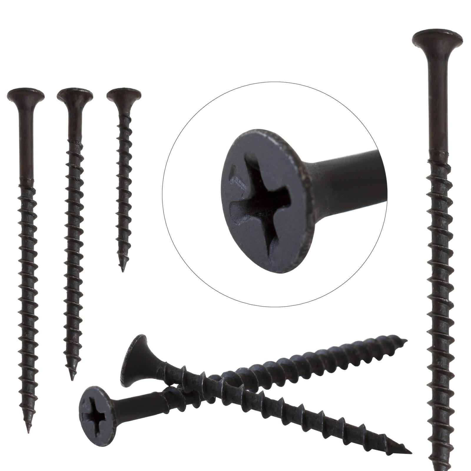 Bulk 2000pcs 3.7kg 38mm 3.5 Black Bugle Head Plasterboard Drywall Wood