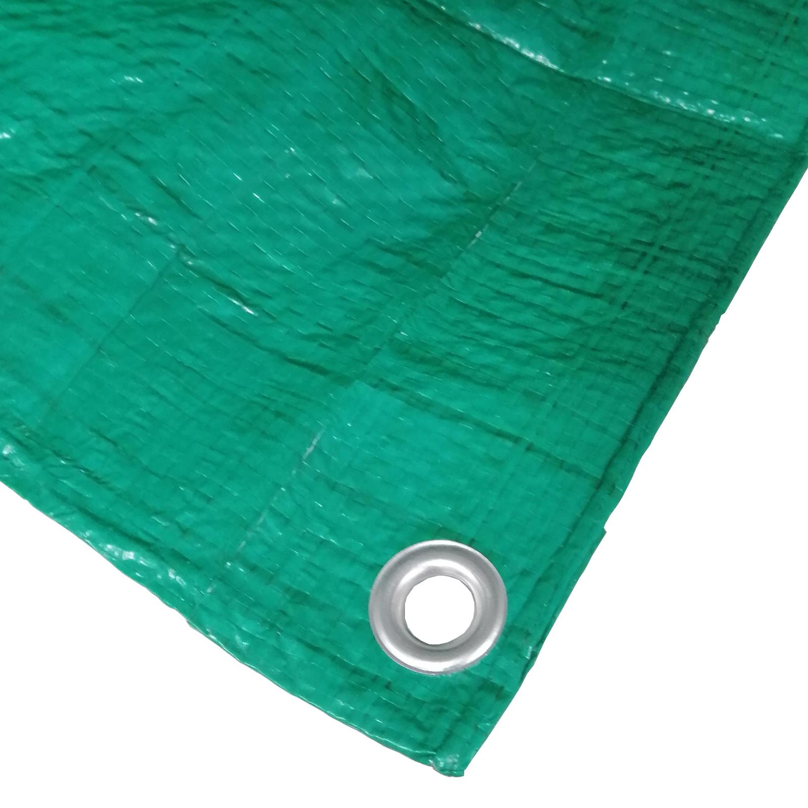 Green Tarpaulin Heavy Duty Waterproof Groundsheet Garden Camping Cover Eyelets