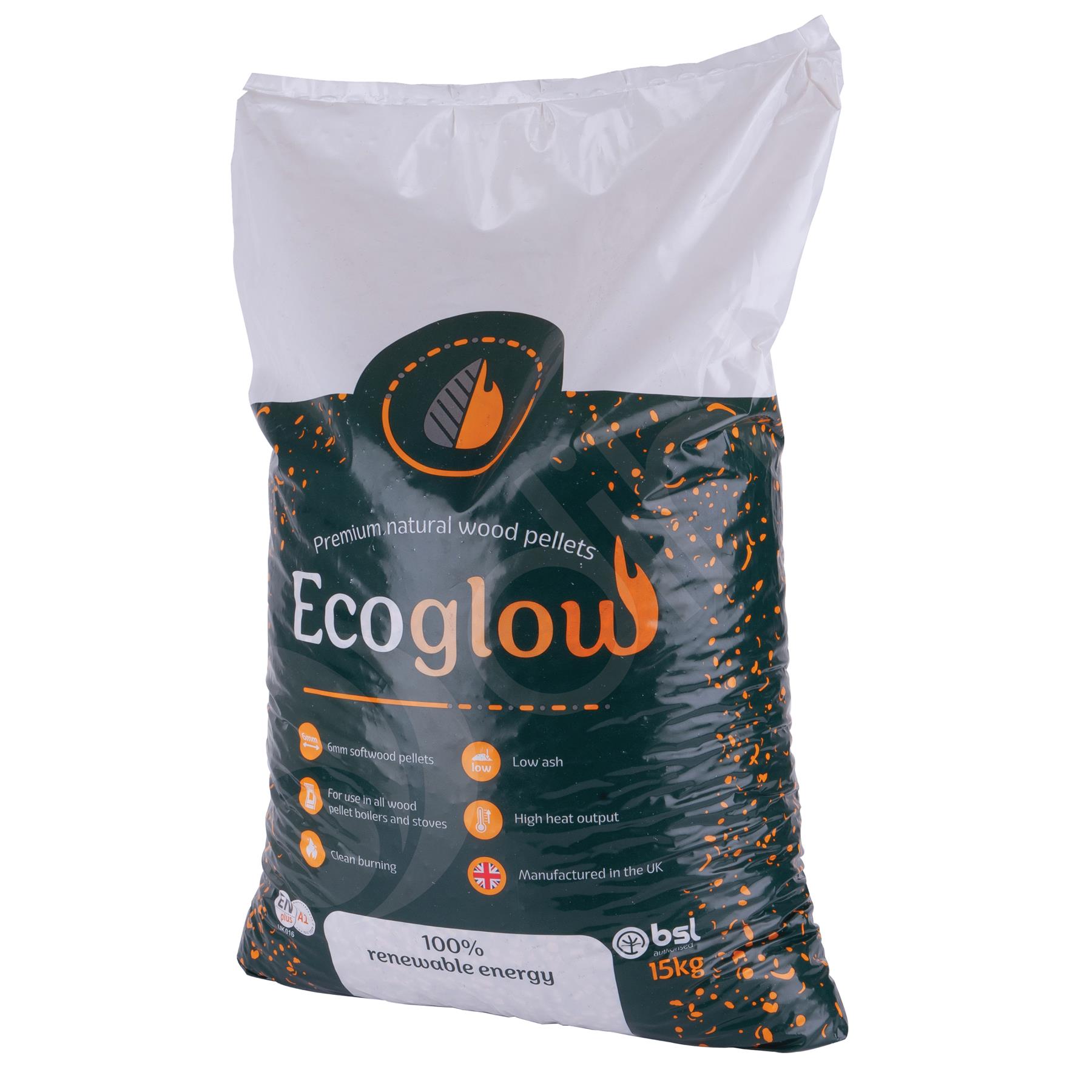 Snowflake Ecoglow Wood Fuel Pellets For Pizza Oven Stove Heating BioFuel