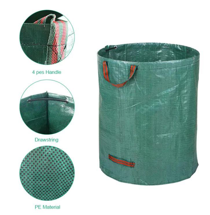 Garden Waste Bags Heavy Duty Waterproof Strong Reusable Sacks 120L 272L 500L - Bild 24 von 33