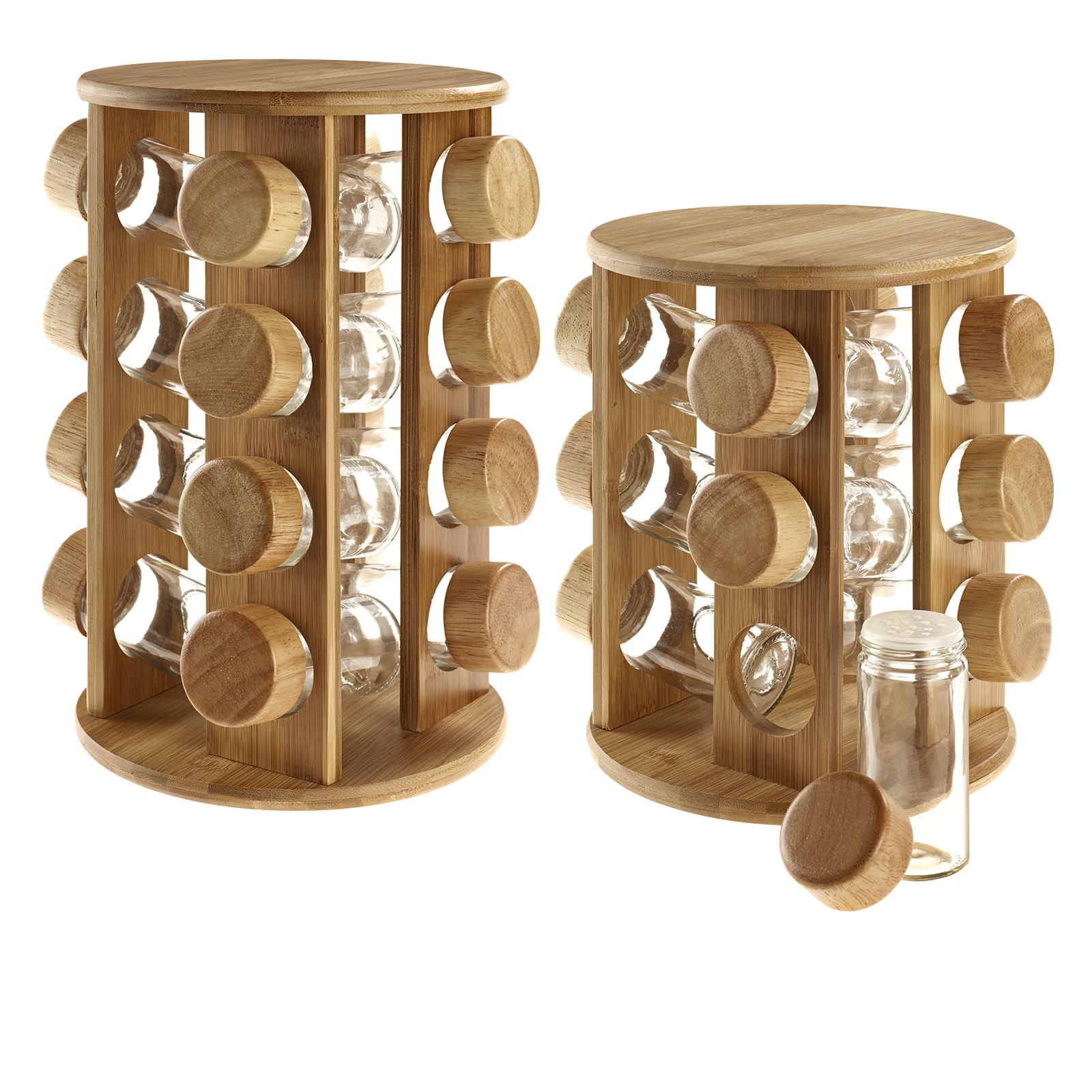 diy swivel spice rack wooden rotating revolving bamboo spice rack glass jars gift for kitchen him ebay diy swivel spice rack wooden rotating revolving bamboo spice rack glass jars gift for kitchen him ebay