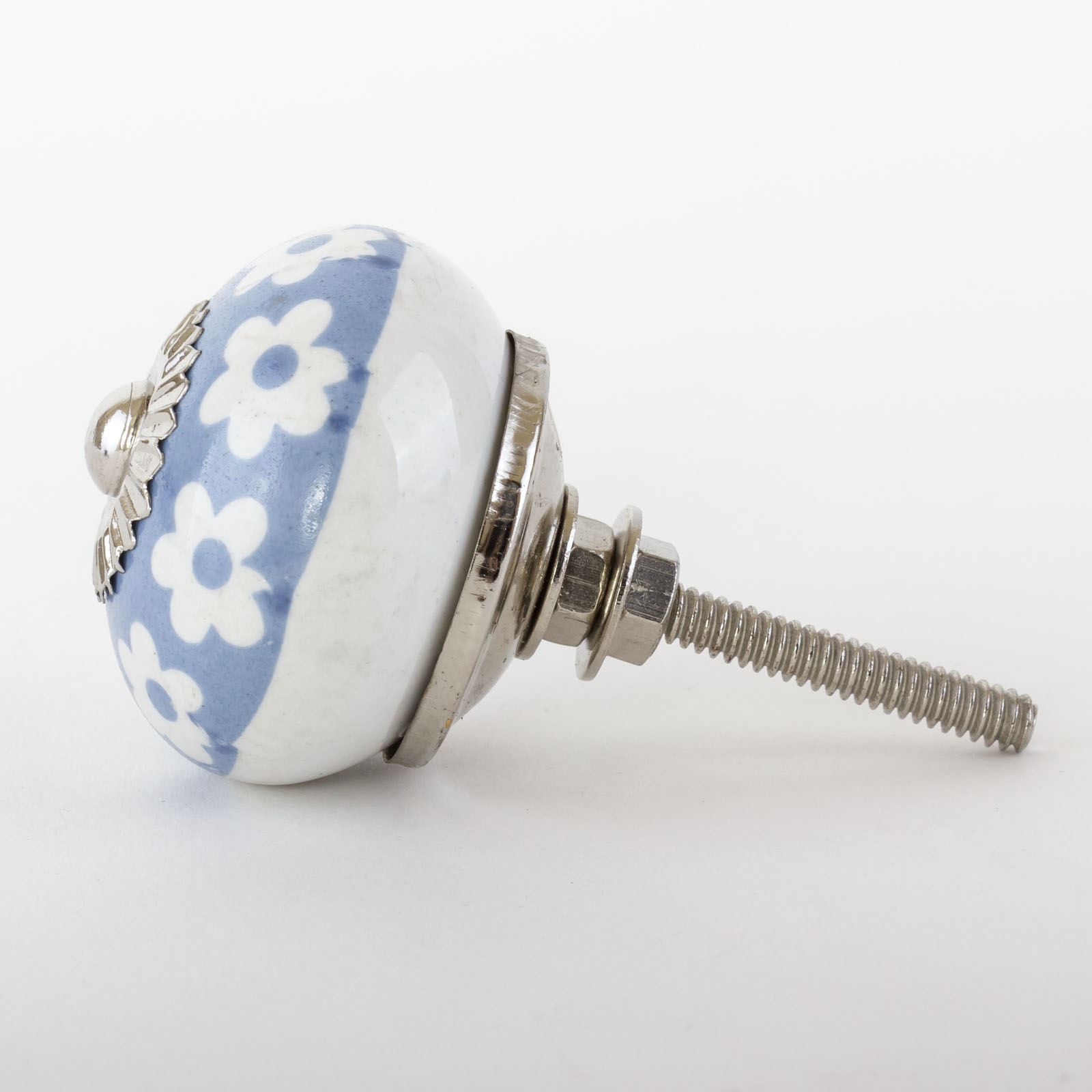 Blue White Navy Ceramic Door Knobs Handles Furniture Drawer Pulls
