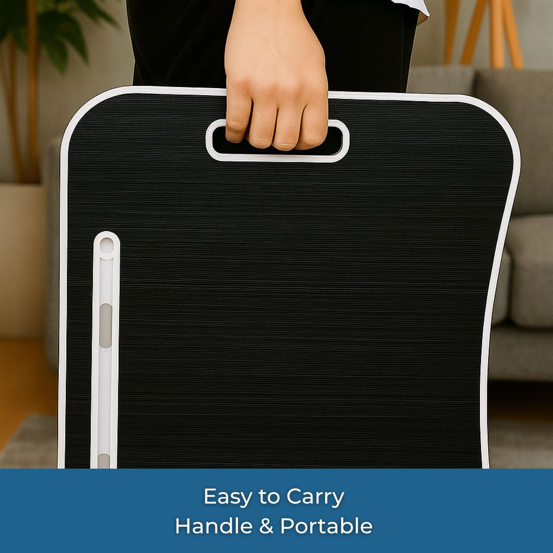 Faltbarer Laptoptisch Tragbar Bett Sofa Schoß Tablett Ladefach und Getränkehalter - Bild 8 von 42