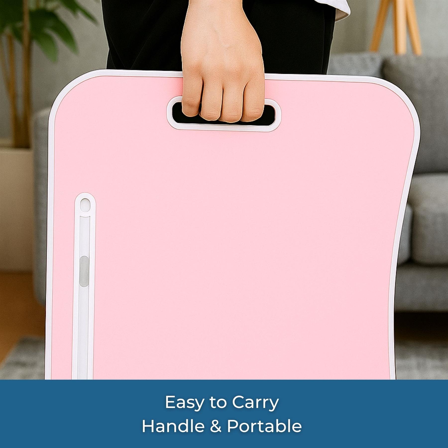 Faltbarer Laptoptisch Tragbar Bett Sofa Schoß Tablett Ladefach und Getränkehalter - Bild 31 von 42